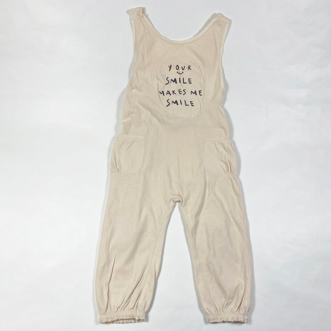 Zara ecrufarbener Jumpsuit 3-4Y/104