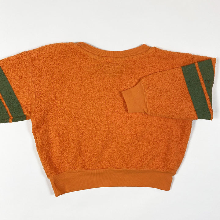 The Animals Observatory orangefarbenes Bären-Sweatshirt mit Logodruck Second Season 6M