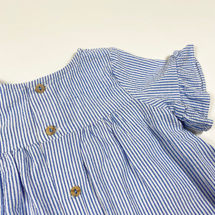Zara blue striped seersucker dress 9-12M/80