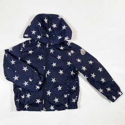 Moncler navy star print rain coat 3Y 1