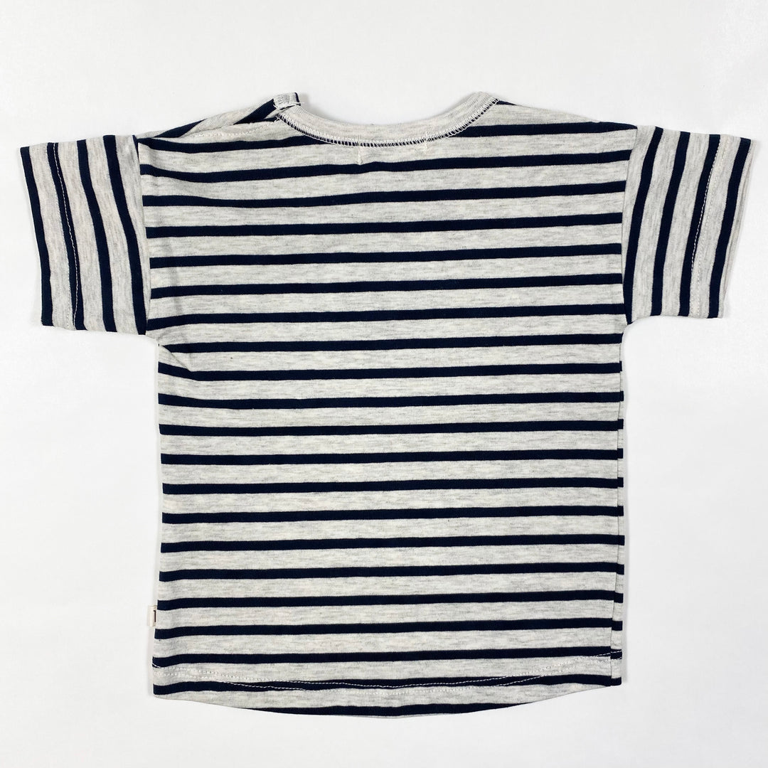 1+ in the Family vence dark navy striped t-shirt Second Season 12M