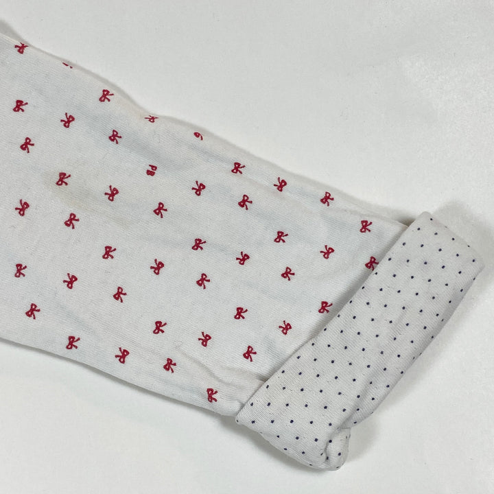 Petit Bateau off-white bow pyjamas 5Y/110 2