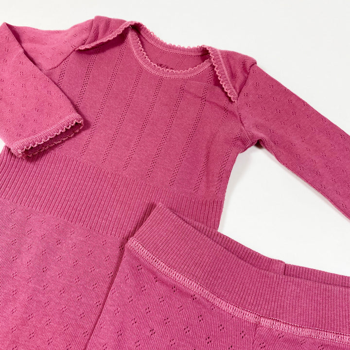 Noa Noa berry pink body + legging set 68/6M 2