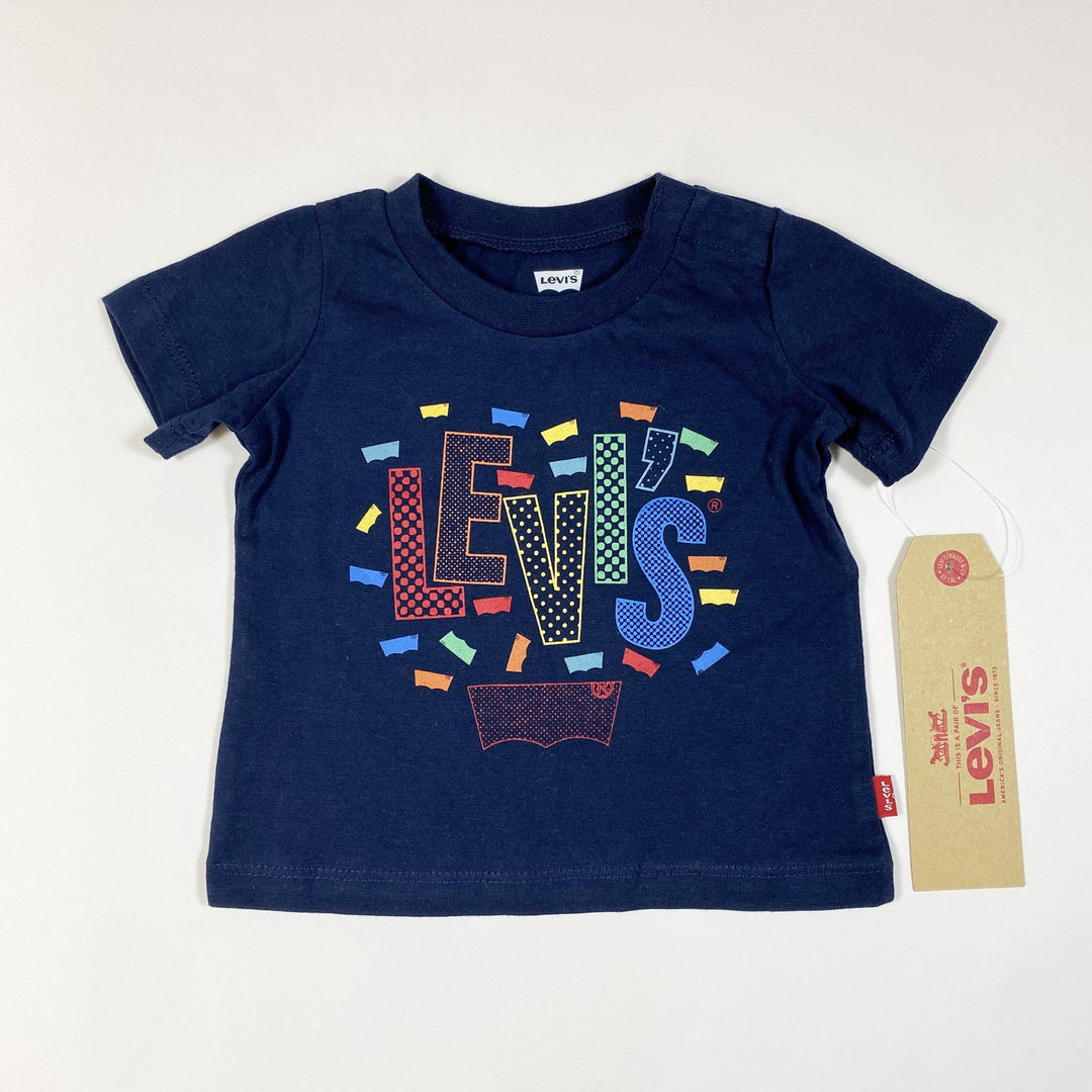 Levis marineblaues Retro-T-Shirt 6M/68