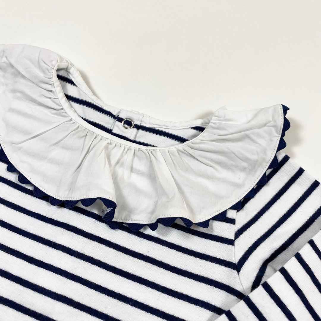Jacadi mariniere blouse with clown collar 24M/86 2