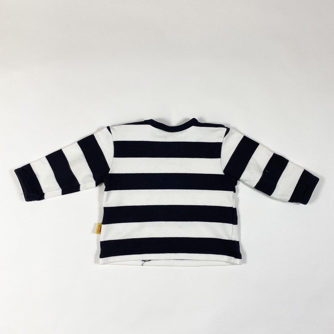 Steiff marineblau-weiss gestreiftes Langarm-T-Shirt 2M/56