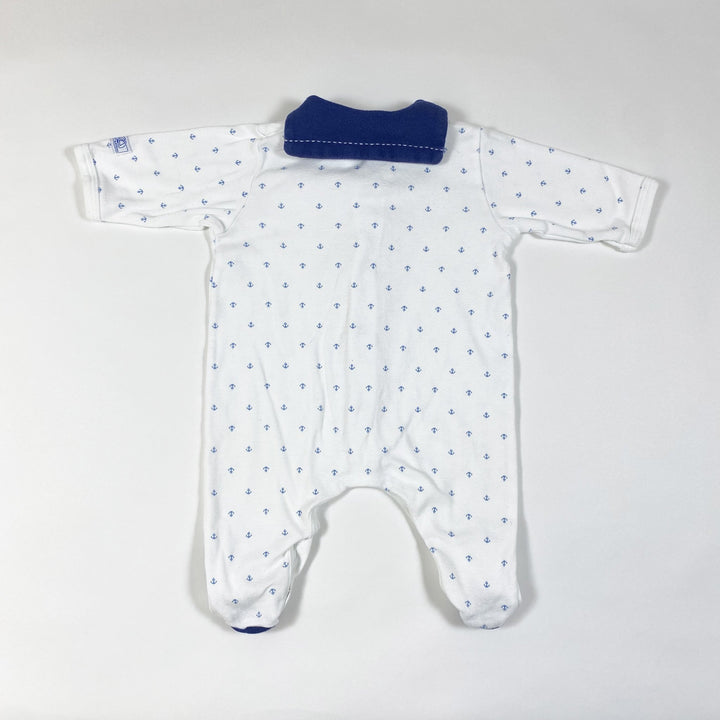 Petit Bateau anchor print pyjamas with collar 1M/54