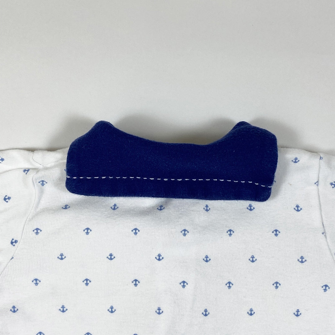 Petit Bateau anchor print pyjamas with collar 1M/54
