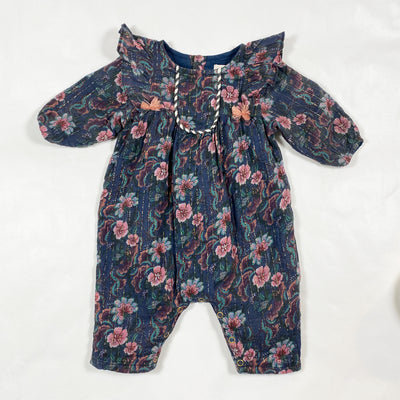 Louise Misha blue floral overall with fringes 3M 1