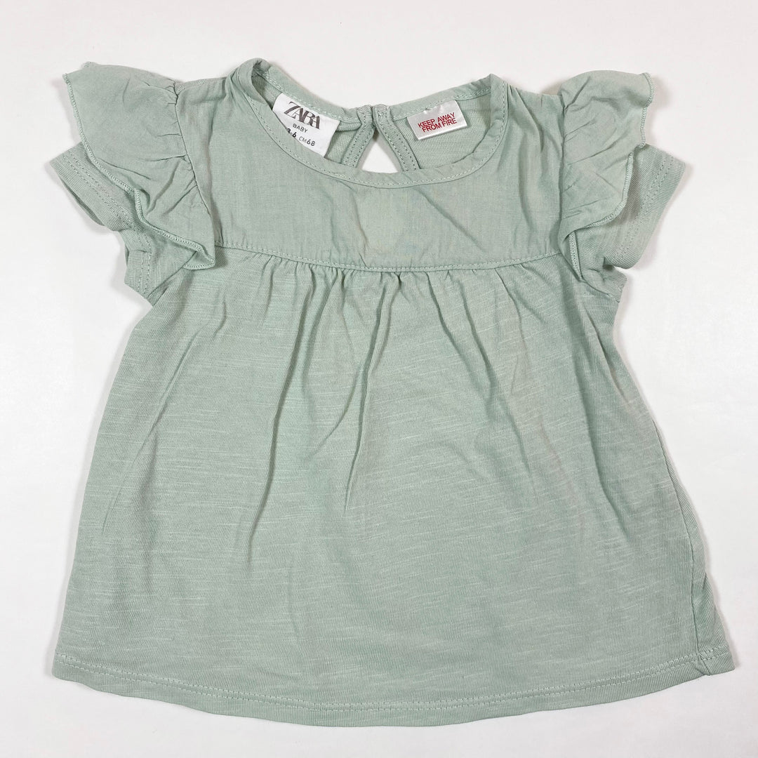 Zara faded green tunic 3-6M/68 1