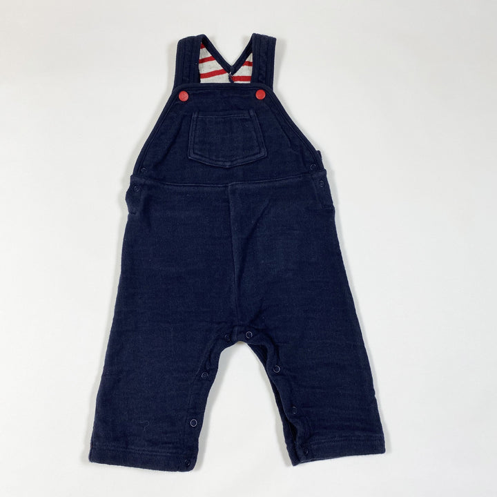 Petit Bateau navy dungarees in sweat material 6M/67