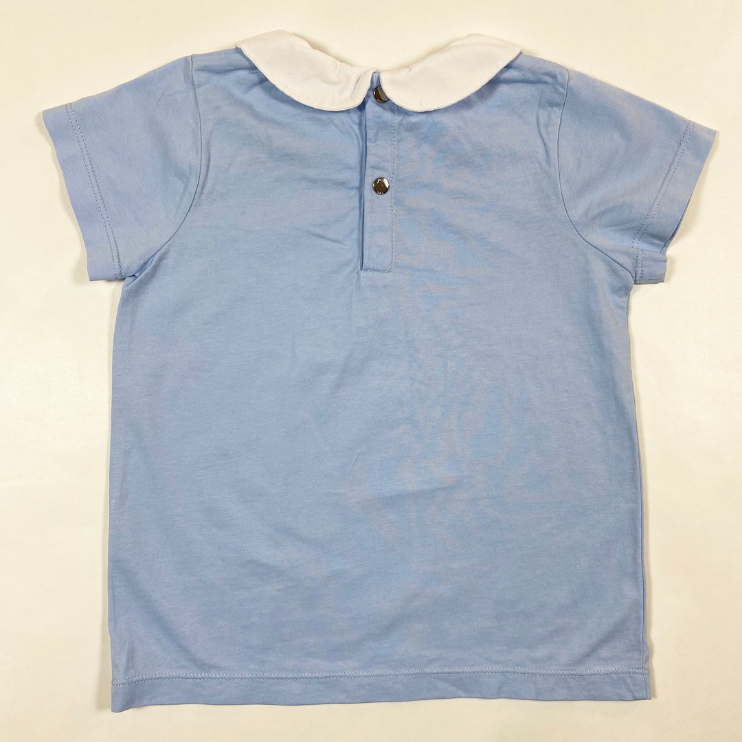 Jacadi light blue blouse with petal collar 4Y/104 2