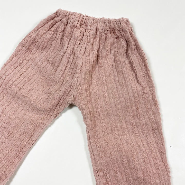 Pequeño Tocon dusty pink cord pants 74/12M 2