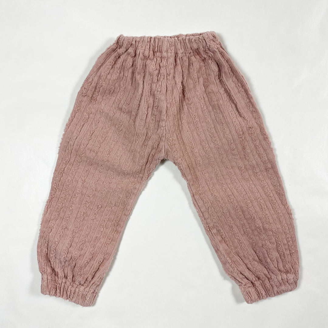 Pequeño Tocon dusty pink cord pants 74/12M 3