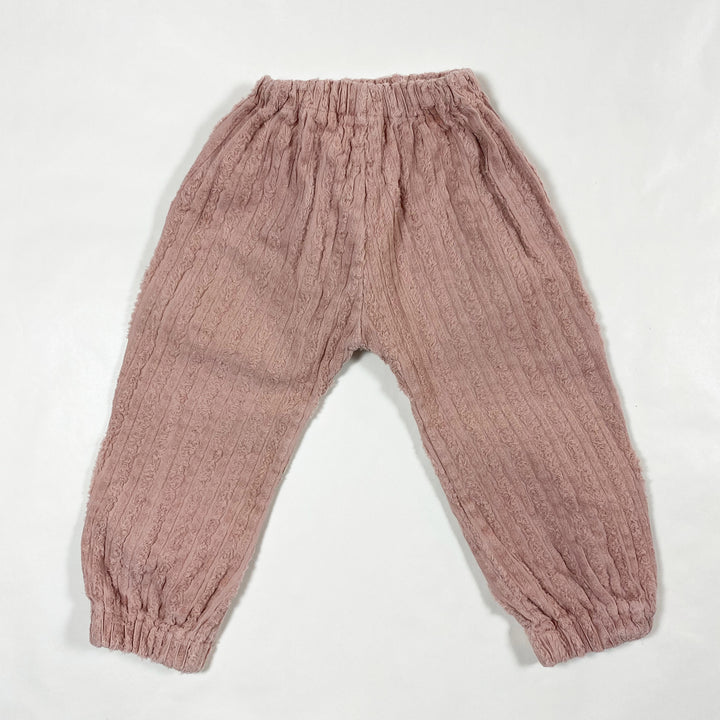 Pequeño Tocon dusty pink cord pants 74/12M 3