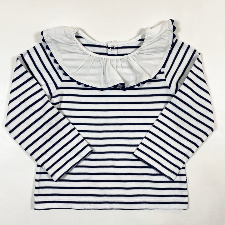 Jacadi mariniere blouse with clown collar 24M/86 1