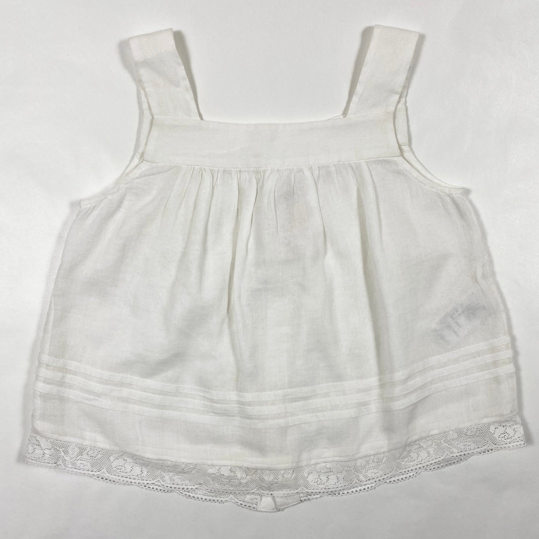 Bonpoint white embroidered top and skirt set 6Y 3