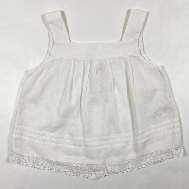Bonpoint white embroidered top and skirt set 6Y 3