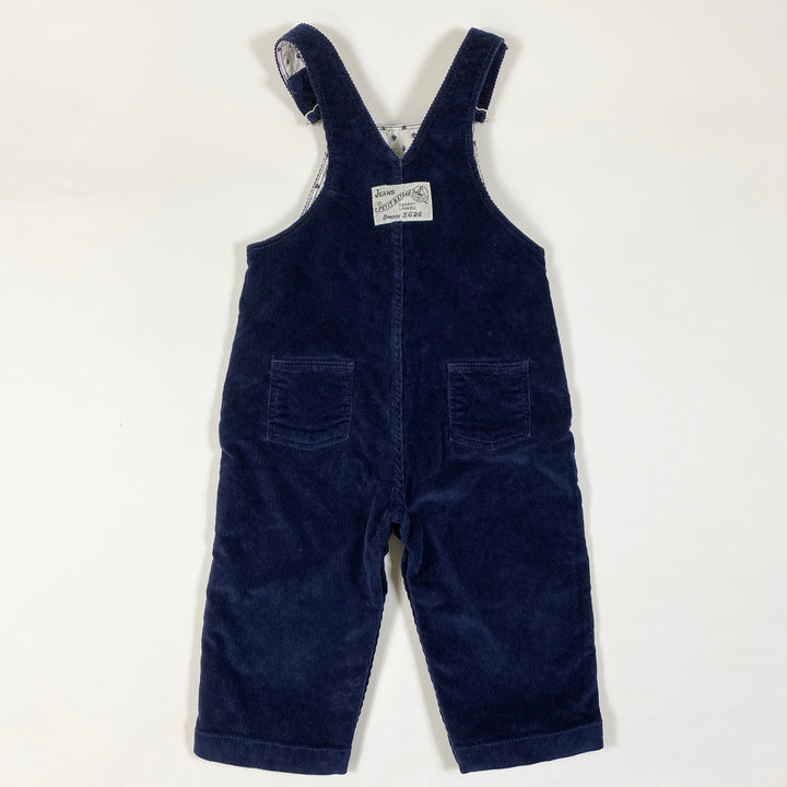 Petit Bateau navy corduroy dungarees 6M/67