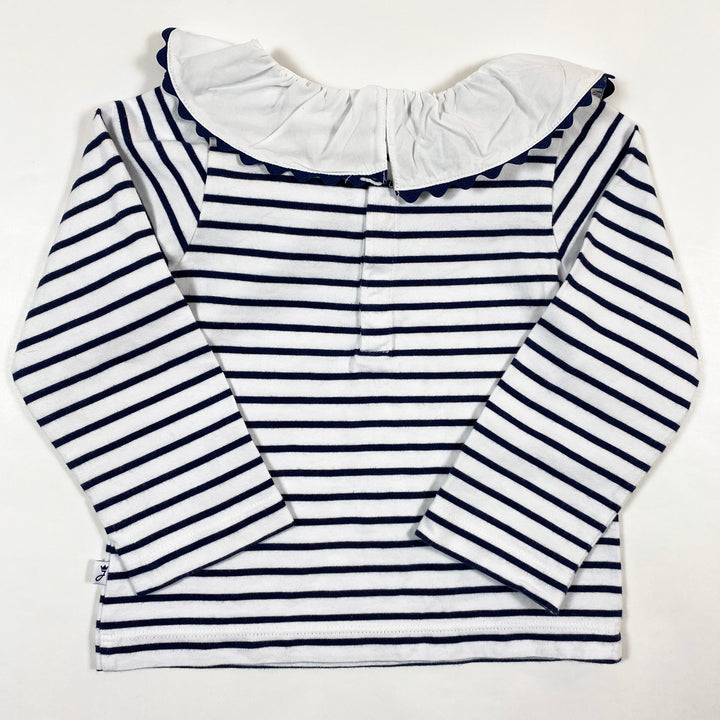 Jacadi mariniere blouse with clown collar 24M/86 3