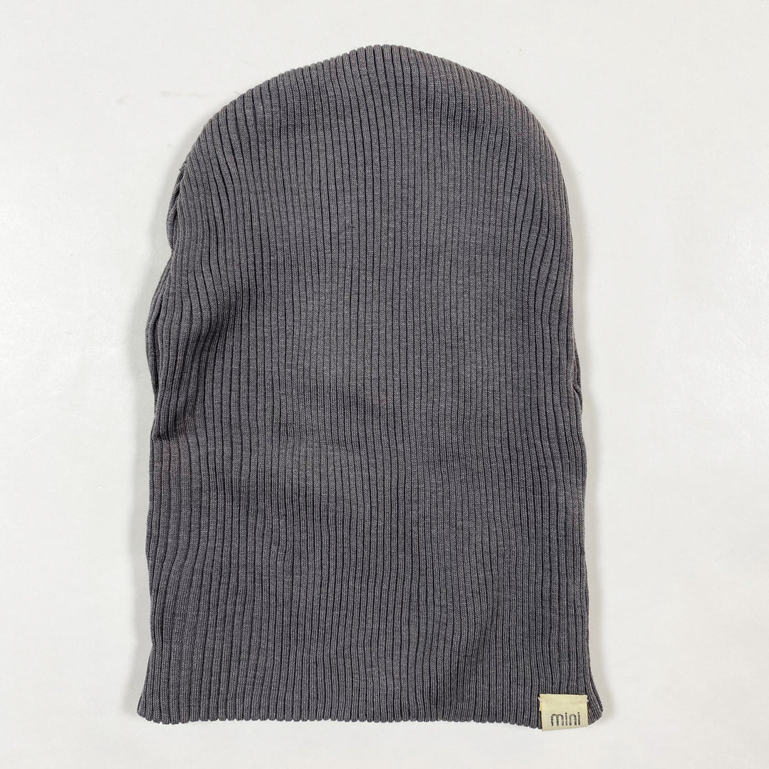 Minimalisma grey silk cotton beanie 1-6Y 1