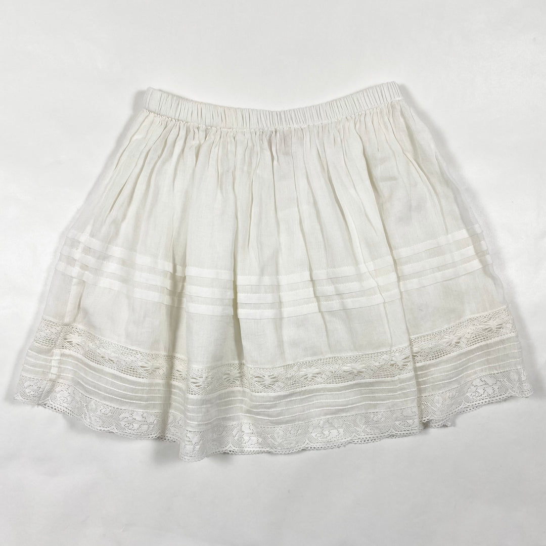 Bonpoint white embroidered top and skirt set 6Y 6