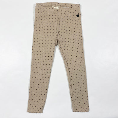 H&M beige polkadot rib leggings 2-4Y/98 1