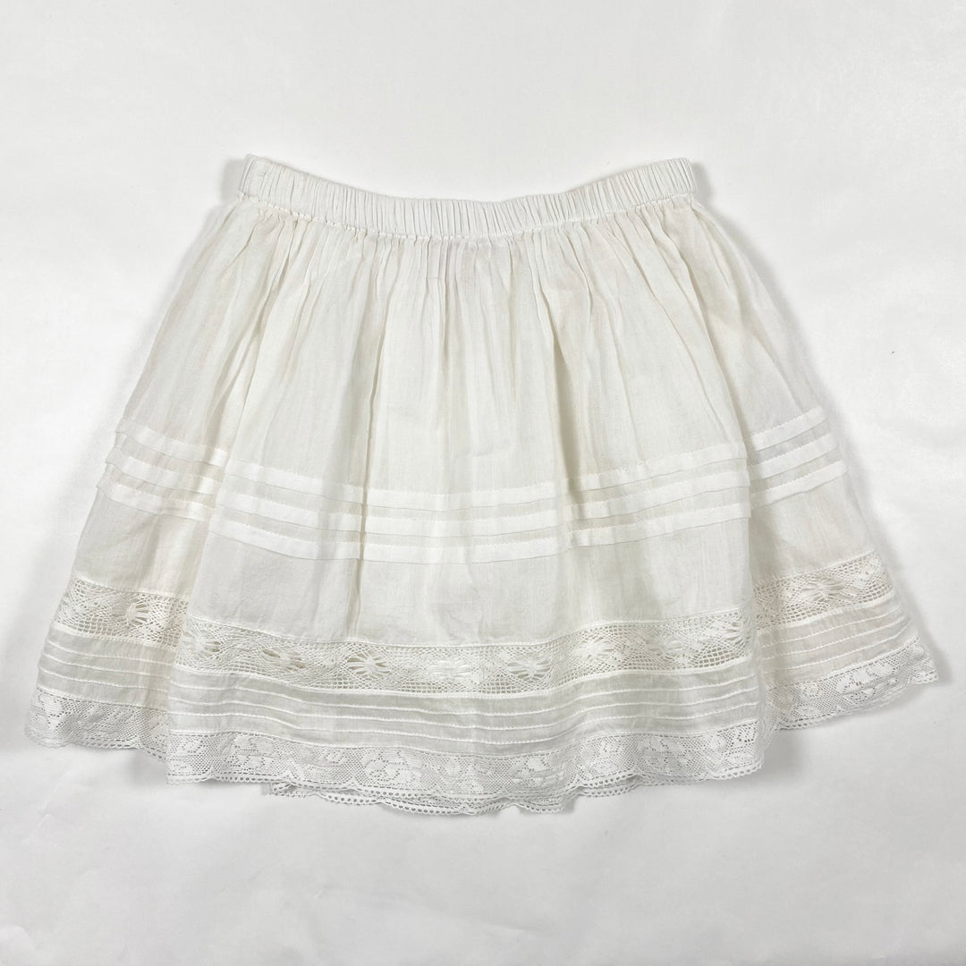 Bonpoint white embroidered top and skirt set 6Y 5