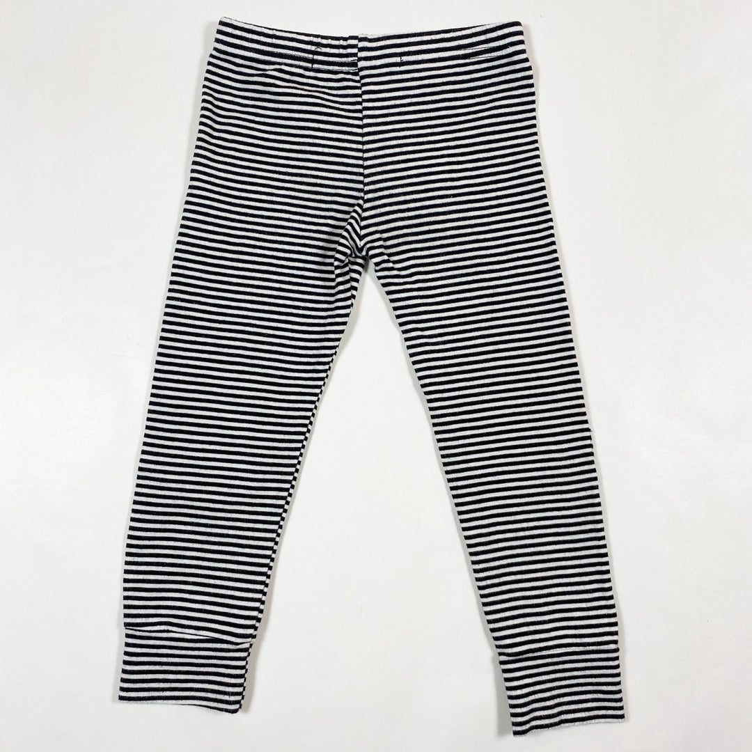 Mingo Kids black stripe leggings 2-4Y 2
