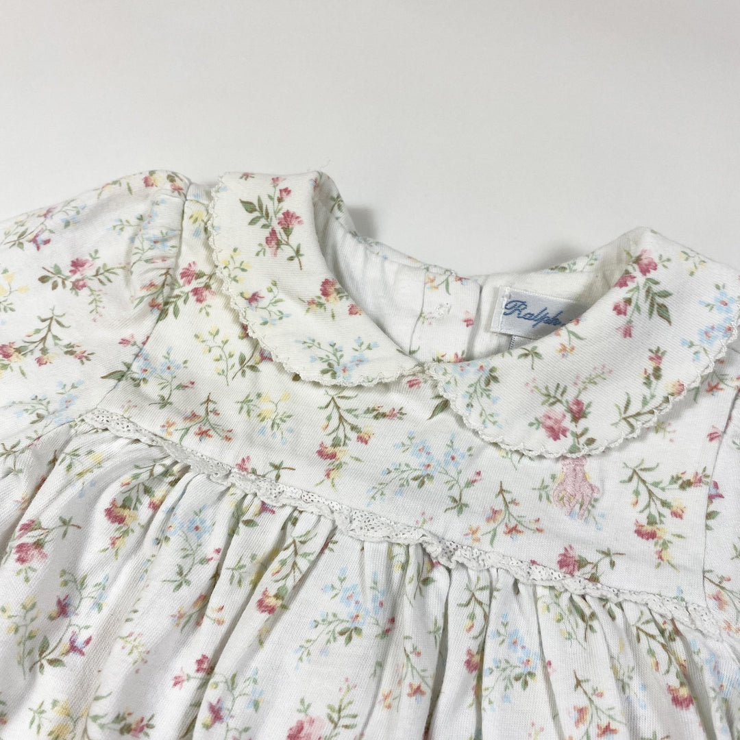 Ralph Lauren ecru floral print jumpsuit 3M