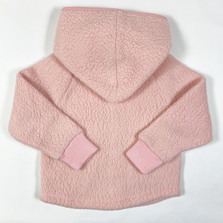 Patagonia pink hooded fleece jacket 3T