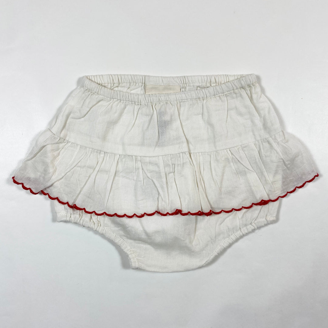 Louise Misha ecru embroidered bloomers 6M 1