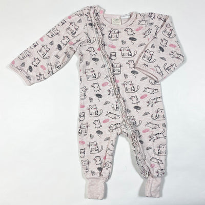 Tiny Twig pink cat pyjama 0-3M 1