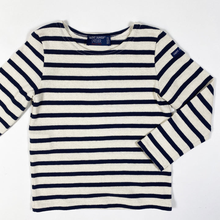 Saint James minquiers moderne breton stripe t-shirt 4A