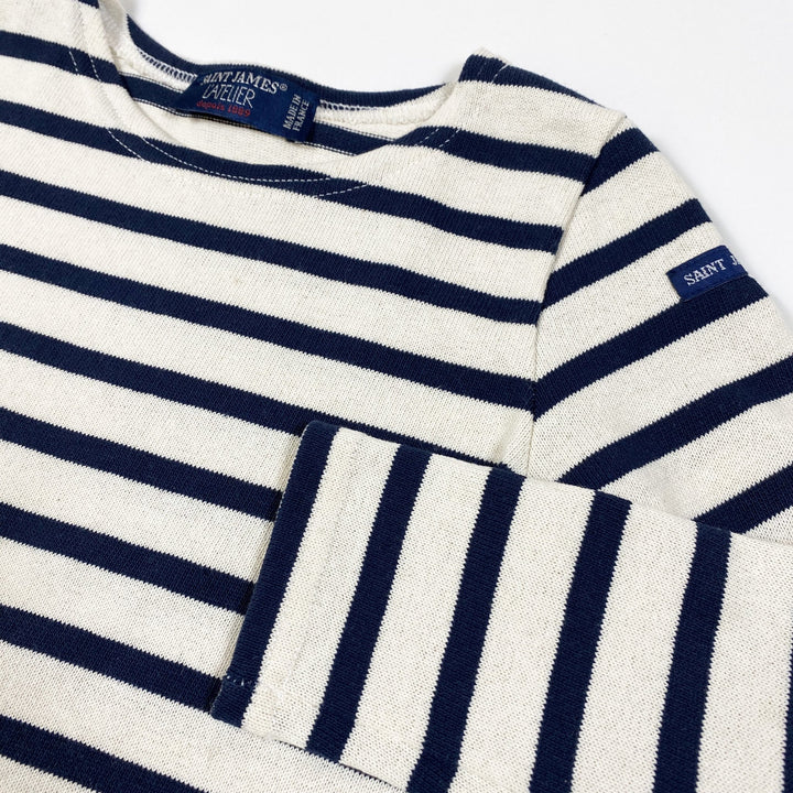 Saint James minquiers moderne breton stripe t-shirt 4A