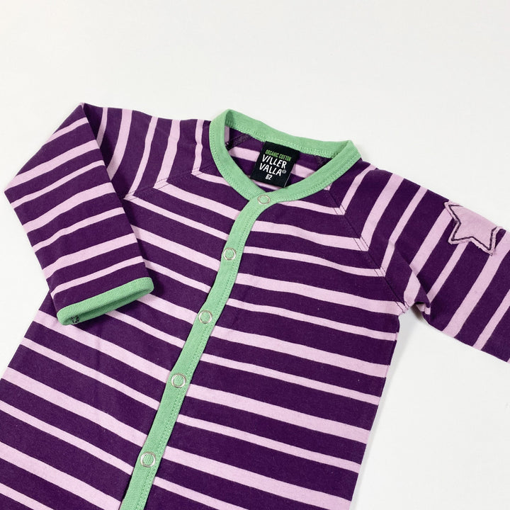 Villervalla purple striped pyjama 62