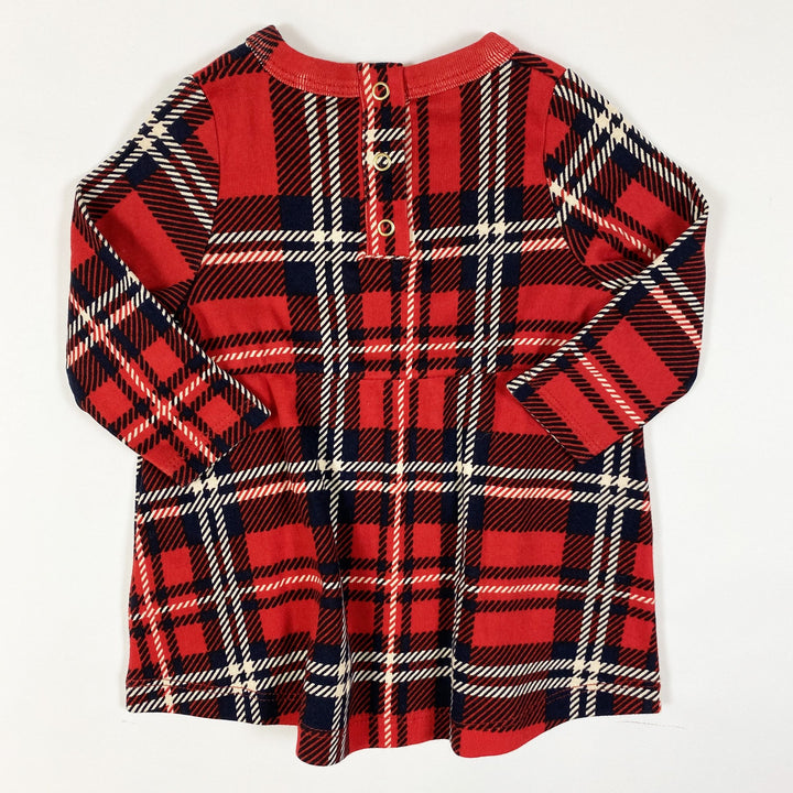 Mini Rodini red plaid check dress 56/62