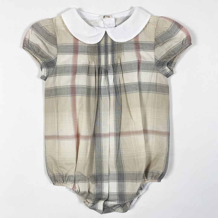 Burberry classic check romper with peter pan collar 3M/60cm