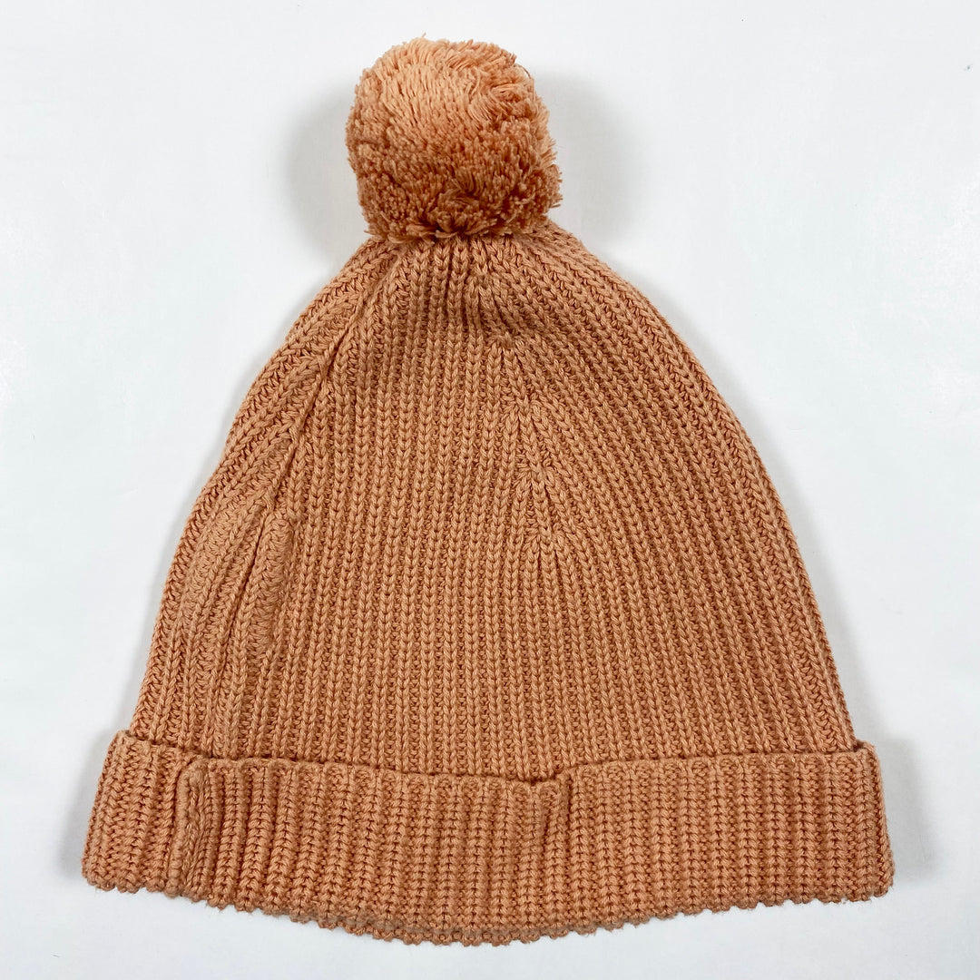 Little Urban Apparel salmon cotton knit hat with pompon One size 1
