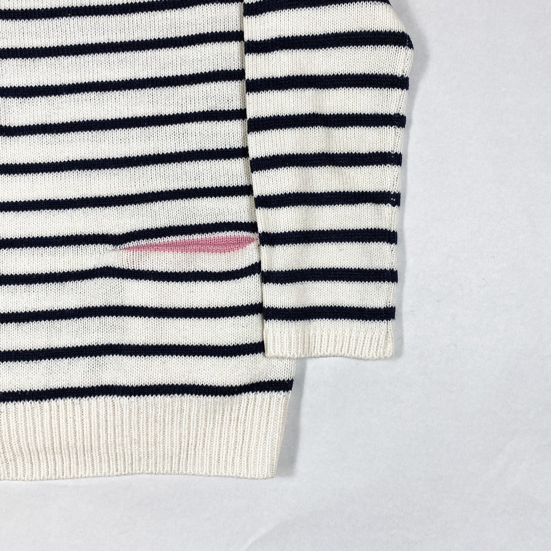 H&M striped cotton knit jumper with pockets 4-6Y