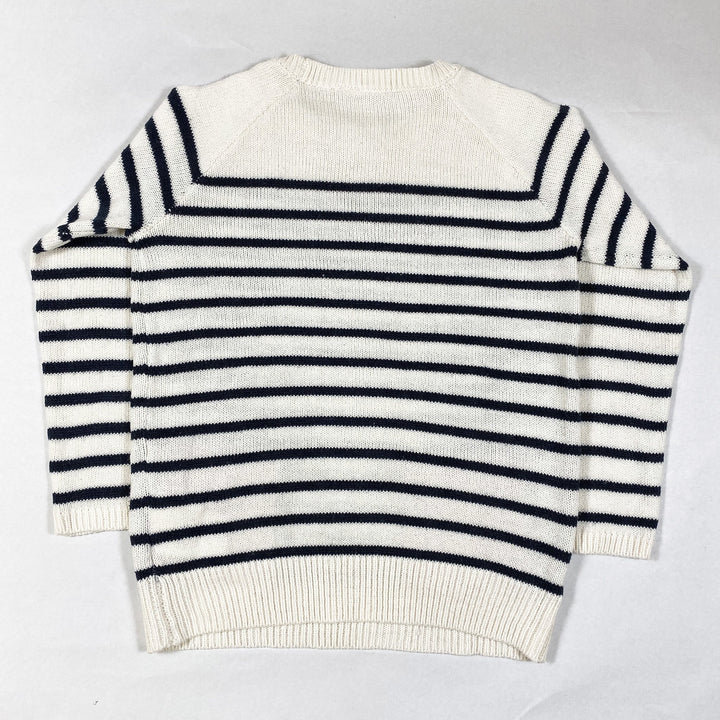 H&M striped cotton knit jumper with pockets 4-6Y