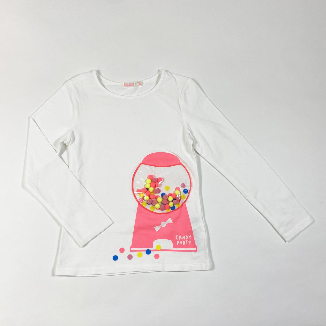 Billieblush white candy party shirt 6Y/114cm