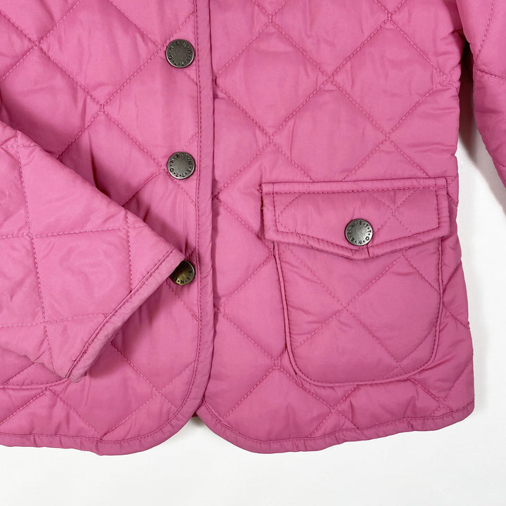 Benetton pink quilted jacket 7-8T/130cm