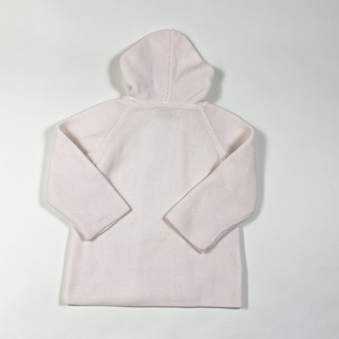 Frilo soft rose knitted hooded jacket 86