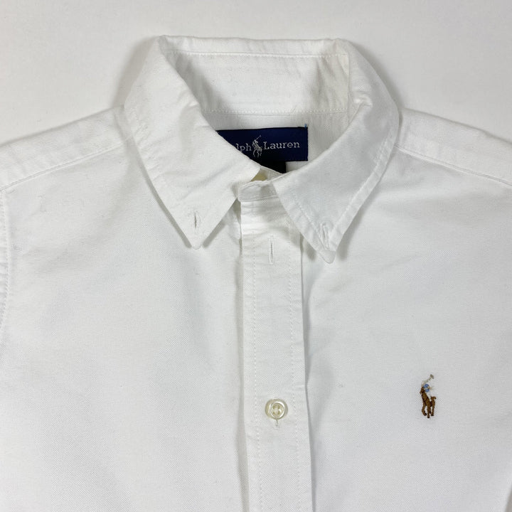 Ralph Lauren white button down shirt 6Y