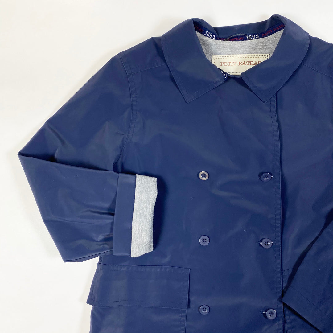 Petit Bateau navy rain coat 10Y/138 2