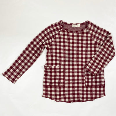 Zara red checked pullover 8Y/128 1