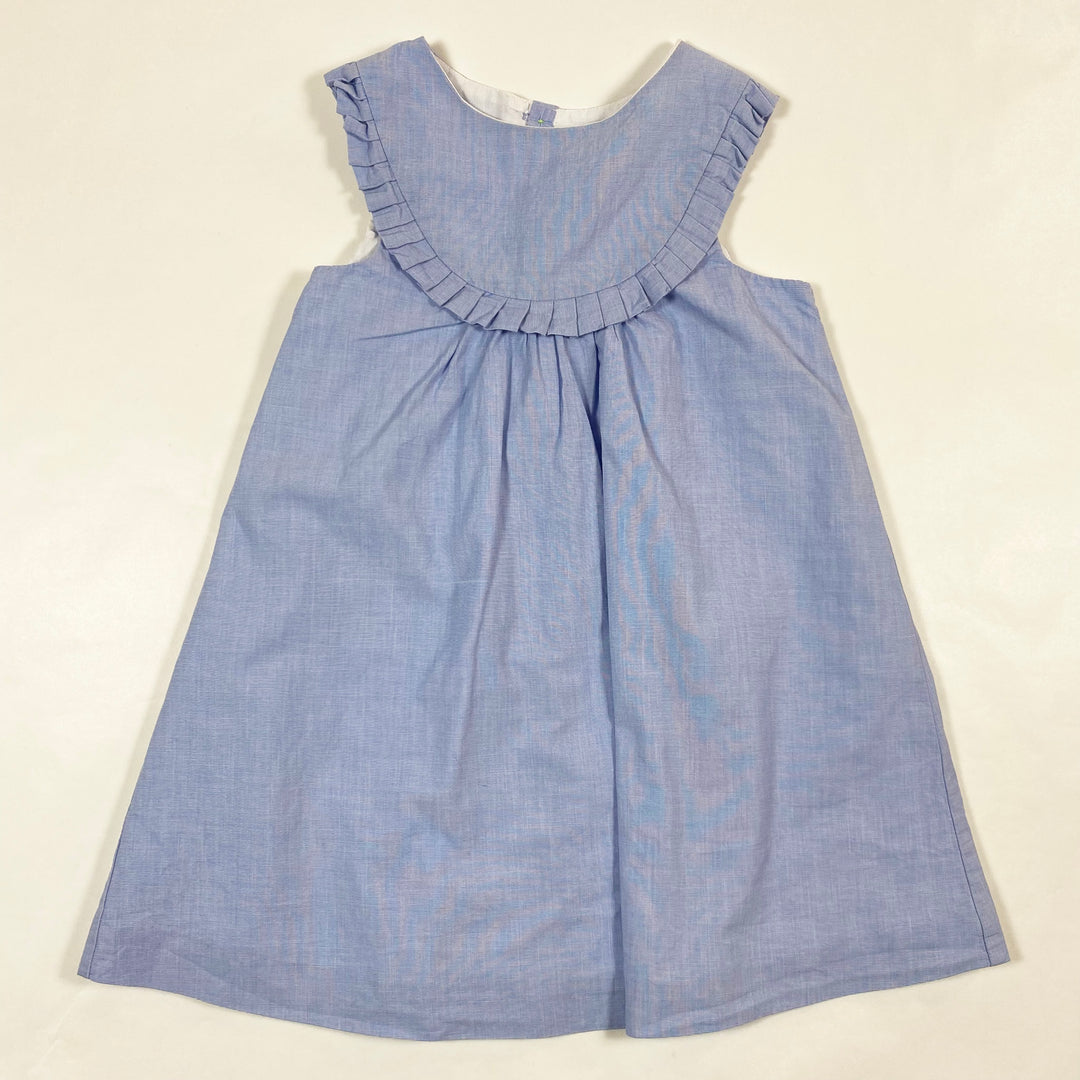 Jacadi light blue pleated collar summer dress 36M/96 1