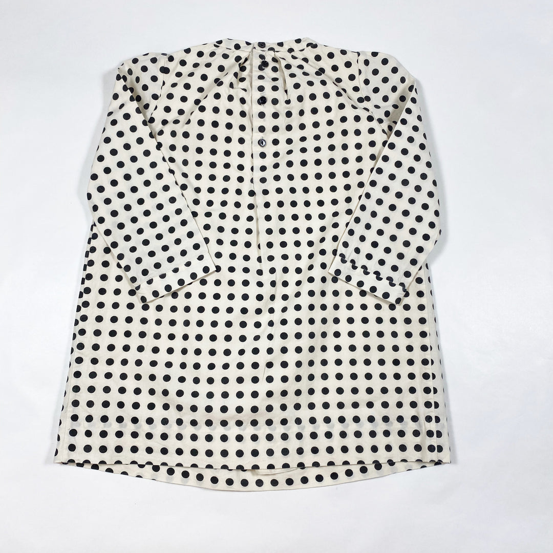 Bonpoint ecru polka dot dress 3Y 2