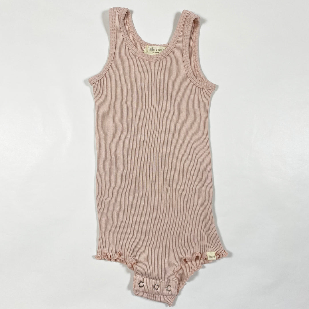 Minimalisma pink sleeveless body 18-24M 1